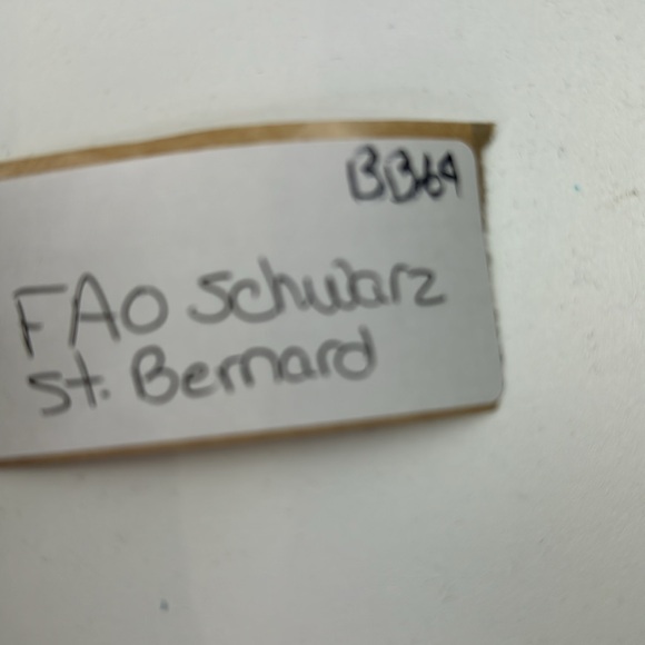 ***SOLD***FAO Schwartz Stuffed Animal 14" Plush - St. Bernard - Picture 6 of 6